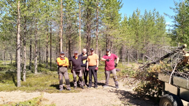 Kuva: Tek-radan #8 väylällä radan rakennushommissa